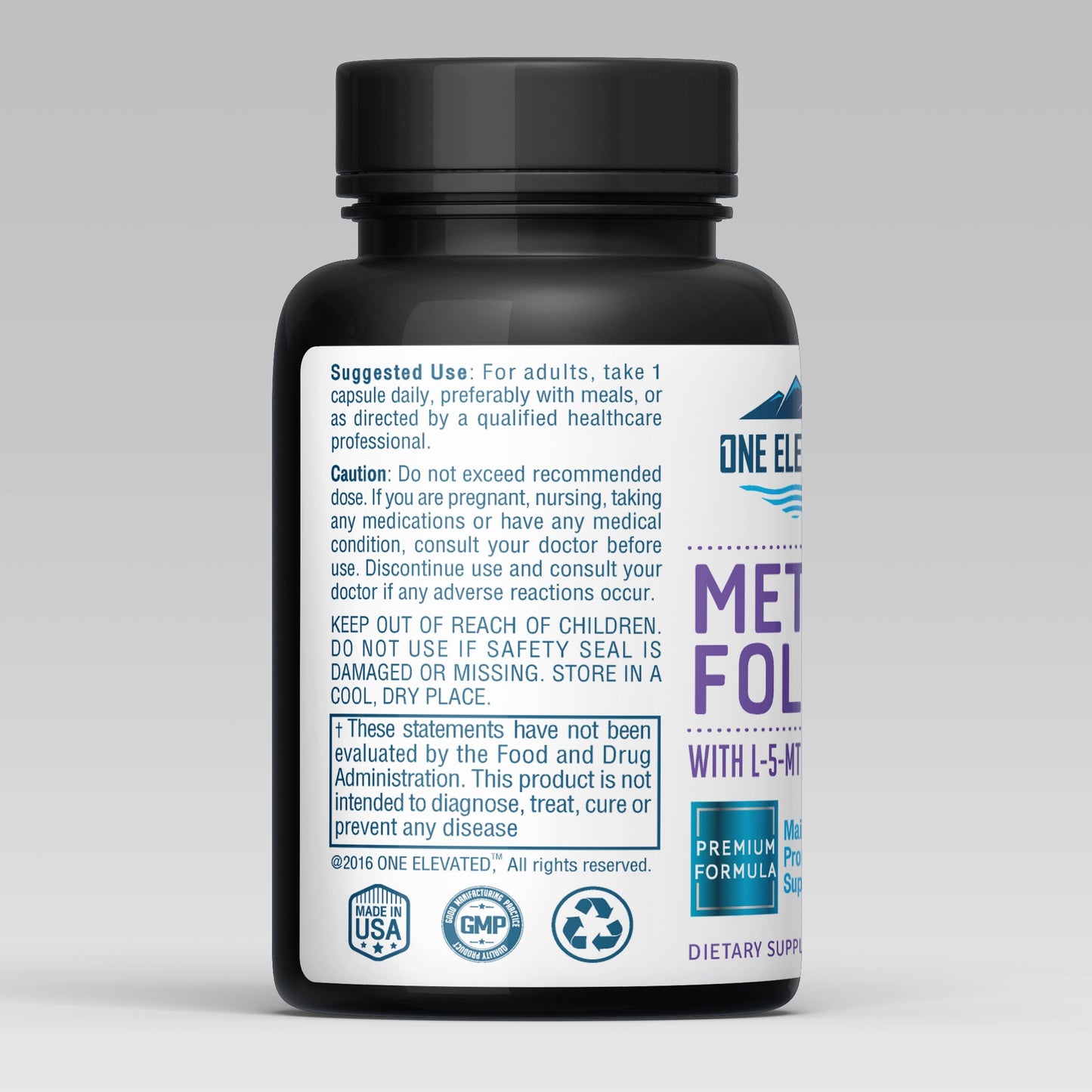 Double Strength & Most Bioactive Methyl Folate! Uniquely Formulated with Highest Pharmaceutical Grade Methylcobalamin (B12), Niacin, B1, B2 B6. Works Synergistically for Max Results-3 Month Supply